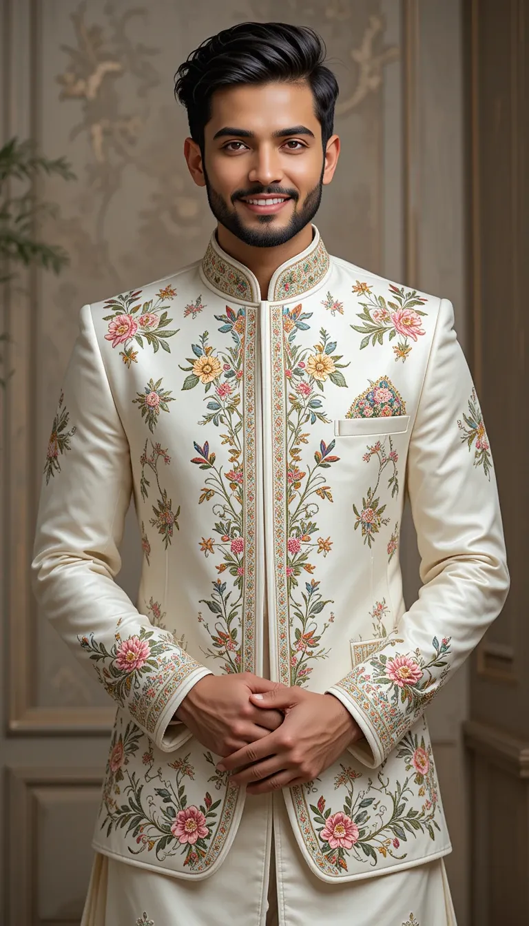 wedding guest dress mens sherwani AI embroidery 54