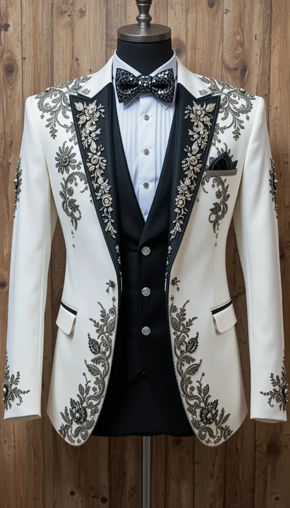 casual outfits with white blazer|Top 20 free patterns embroidery ai photo generator embroidery on black 5 casual outfits with white blazer ai embroidery 42