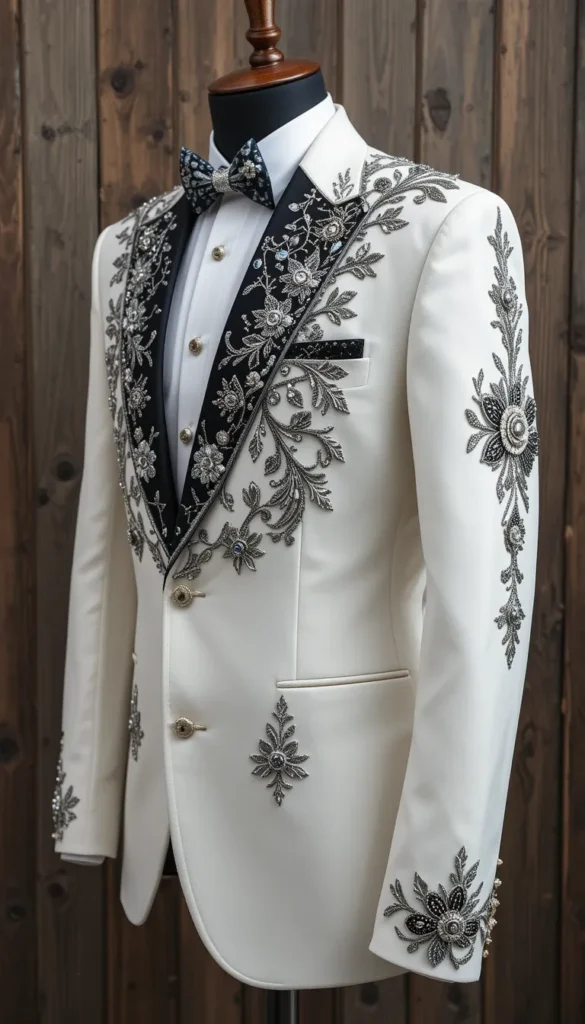 casual outfits with white blazer|Top 20 free patterns embroidery ai photo generator embroidery on black 7 casual outfits with white blazer ai embroidery 53