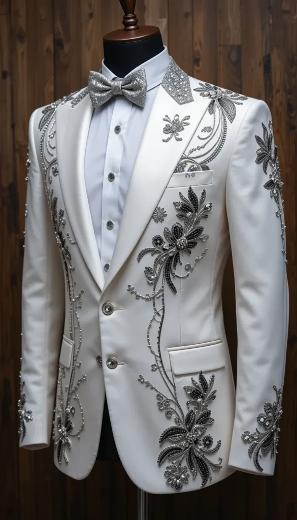 casual outfits with white blazer|Top 20 free patterns embroidery ai photo generator embroidery on black 5 casual outfits with white blazer ai embroidery 56