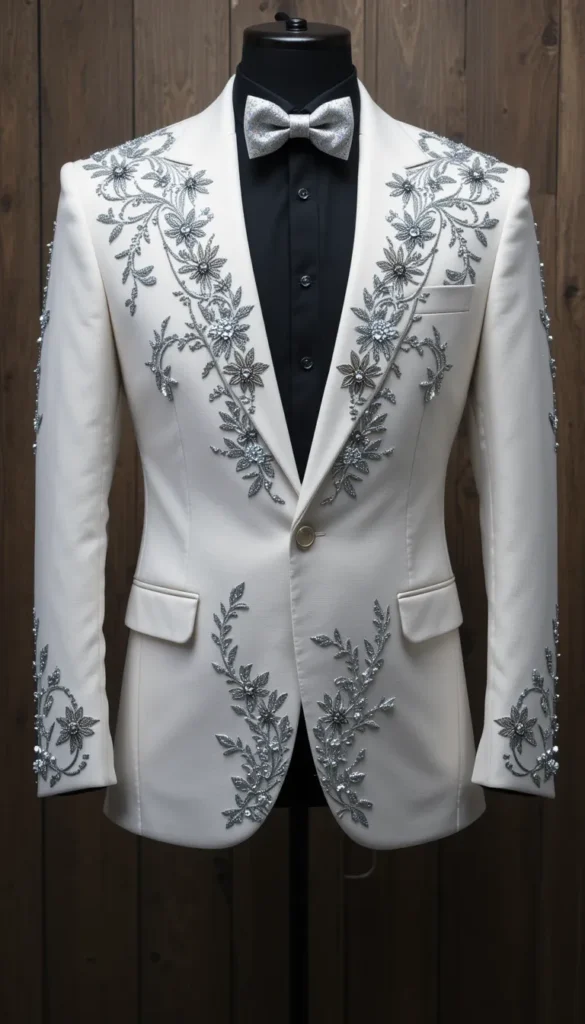 casual outfits with white blazer|Top 20 free patterns embroidery ai photo generator embroidery on black 6 casual outfits with white blazer ai embroidery 62