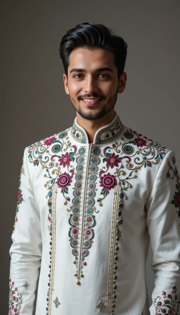 Indian Groom Sherwani Indo Western Suits |Top 20 Free Embroidery Patterns AI Design Generator 5 free embroidery patterns ai design 137