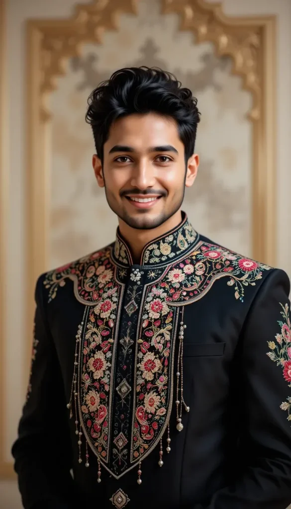 Indian Groom Sherwani Indo Western Suits |Top 20 Free Embroidery Patterns AI Design Generator 5 free embroidery patterns ai design 148